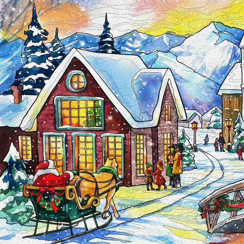 Boże Narodzenie w śniegu puzzle online