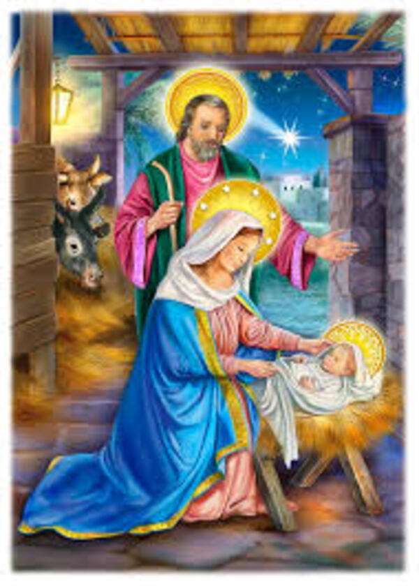 Boże Narodzenie nr 14 - Narodziny nr 3 Mały chłopiec Bóg puzzle online