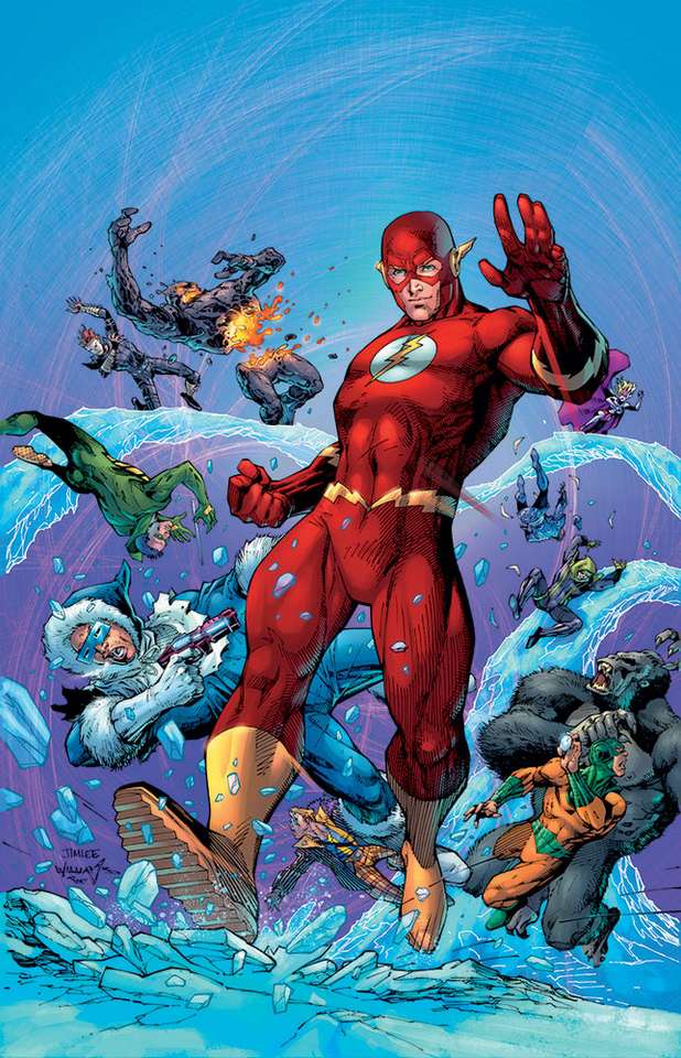 Flash komiksy DC puzzle online