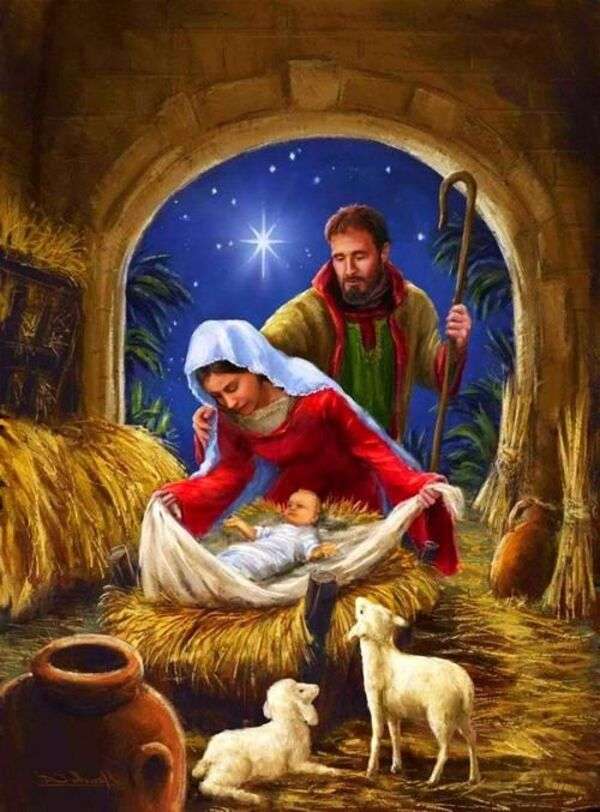 Boże Narodzenie nr 20 – Narodziny nr 5 Małego Chłopca Boga puzzle online