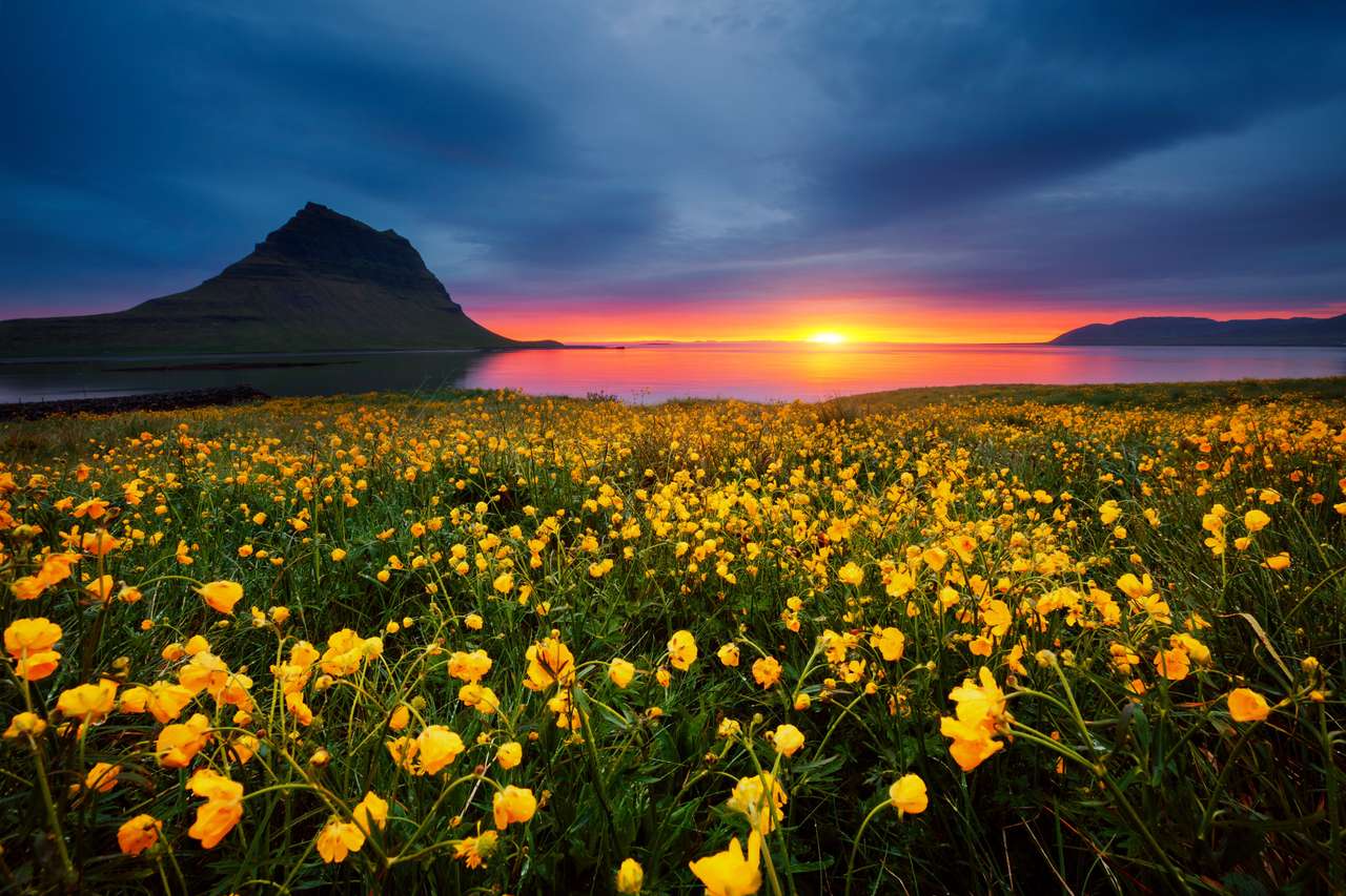 Wspaniały islandzki krajobraz puzzle online