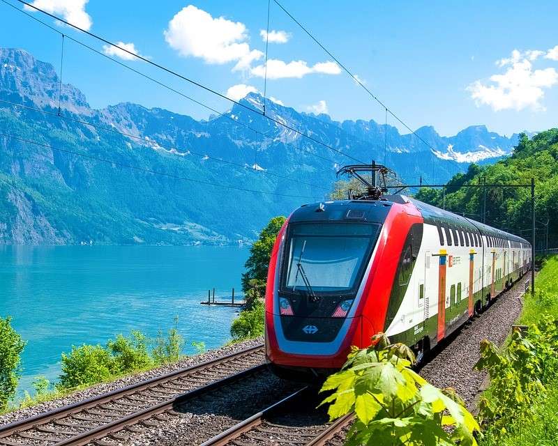 Podróż pociągiem w Szwajcarii puzzle online