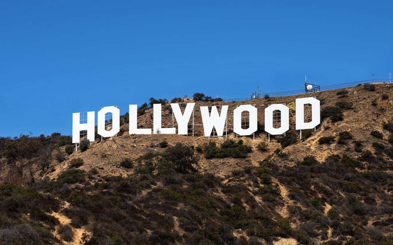 Znak Hollywood puzzle online