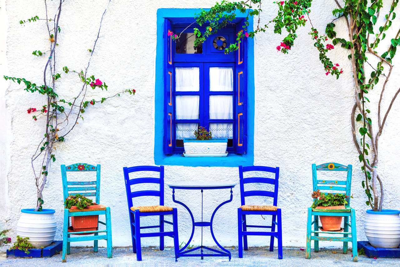 tradycyjne tawerny Grecji, wyspa Kos puzzle online