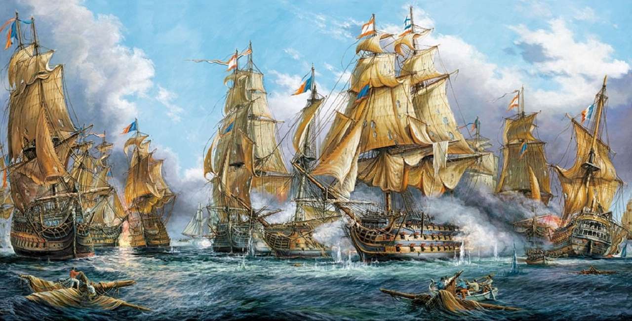 Bitwa morska w XVIII wieku puzzle online