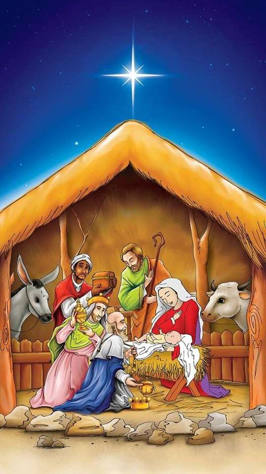Boże Narodzenie #24 — Żłóbek #2 Narodziny Małego Dziecka Bożego puzzle online