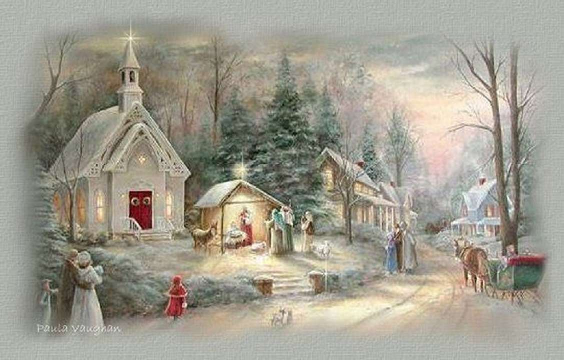 Białe Boże Narodzenie. puzzle online