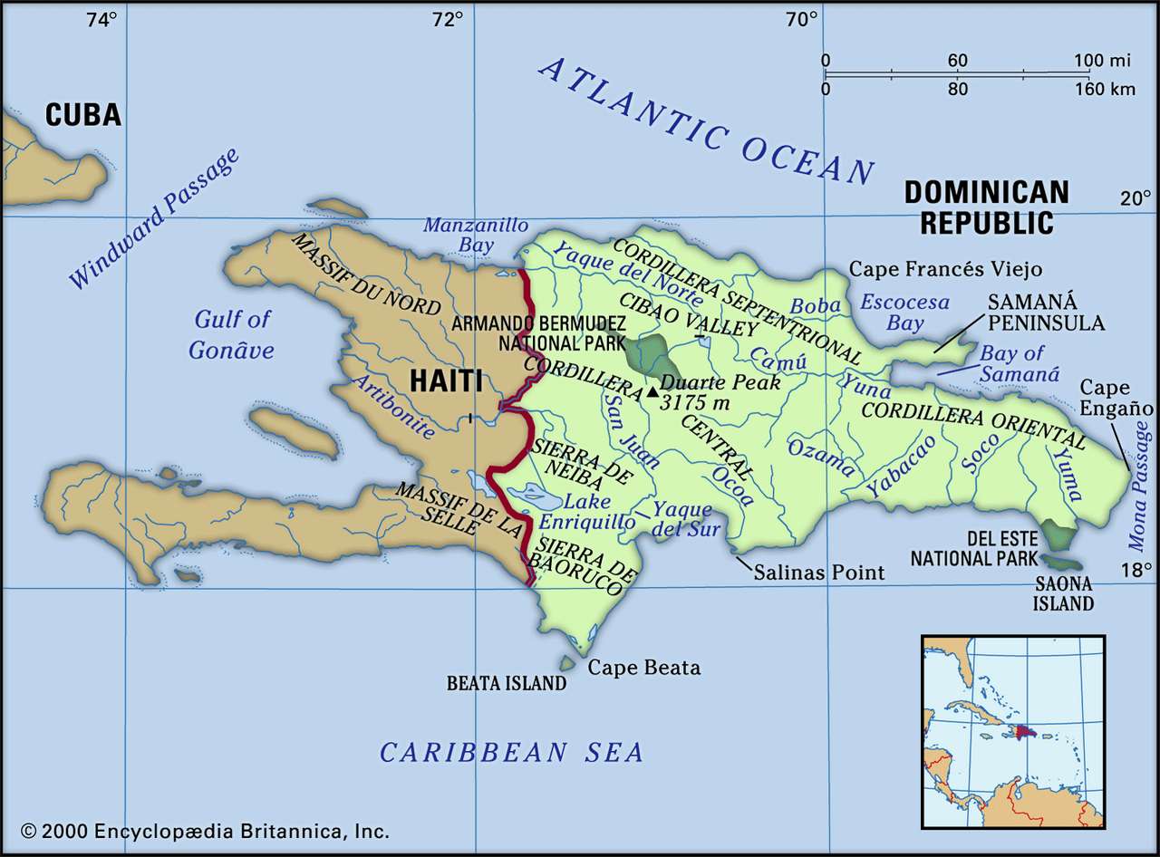 Wyspa Santo Domingo puzzle online