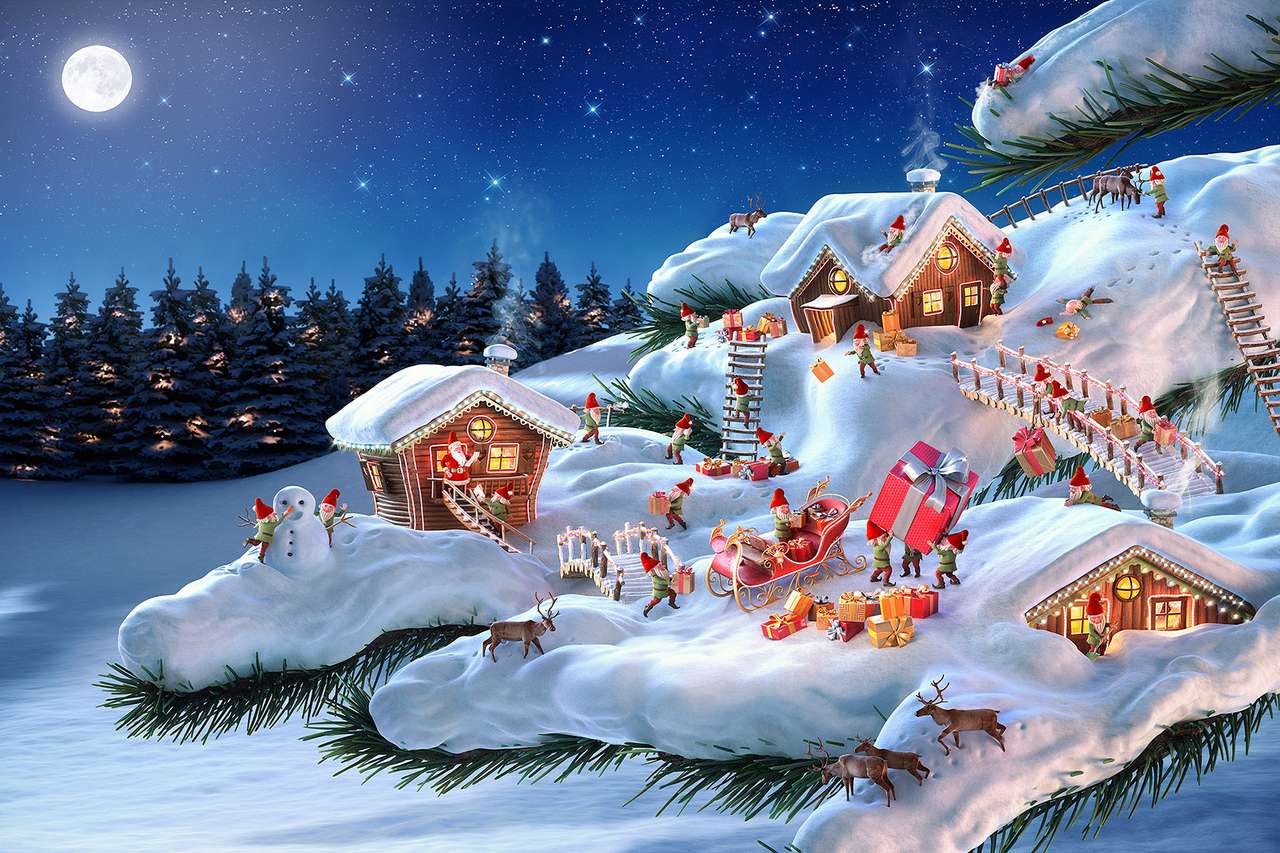 Noc Bożego Narodzenia puzzle online