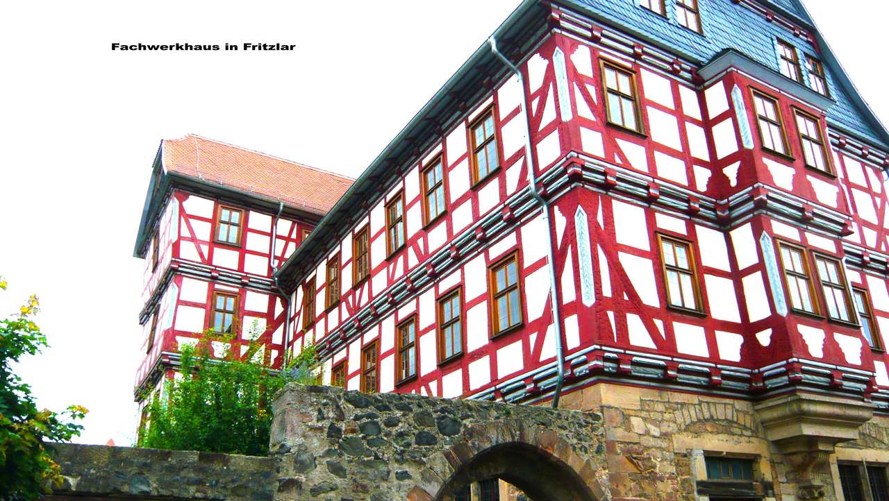 Dom z muru pruskiego puzzle online