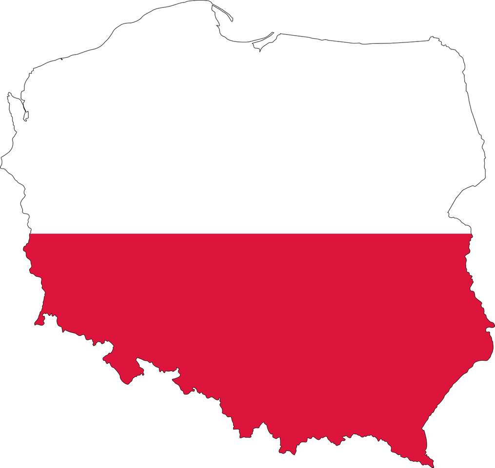 Polska - kontury puzzle online