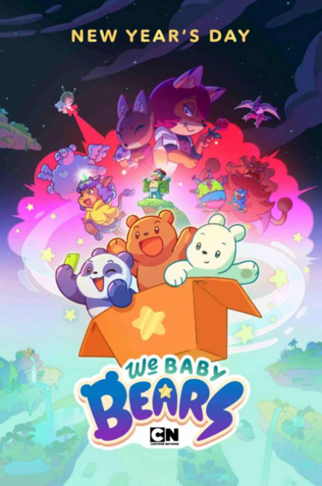 Plakat kreskówka My Baby Bears puzzle online