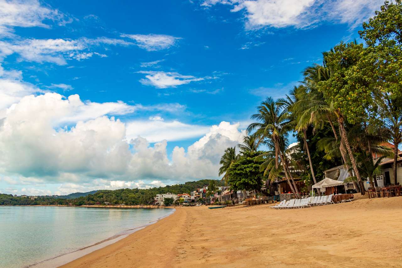Plaża Bo Phut na wyspie Koh Samui puzzle online