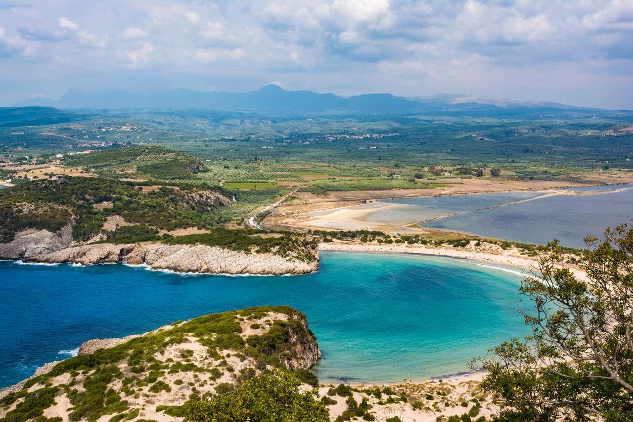Plaża Voidokilia na Peloponezie puzzle online