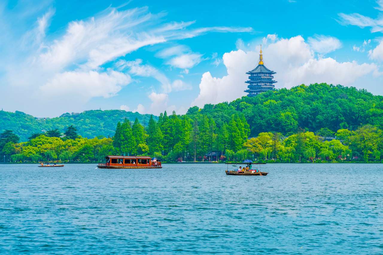 Zachodnie Jezioro Hangzhou puzzle online