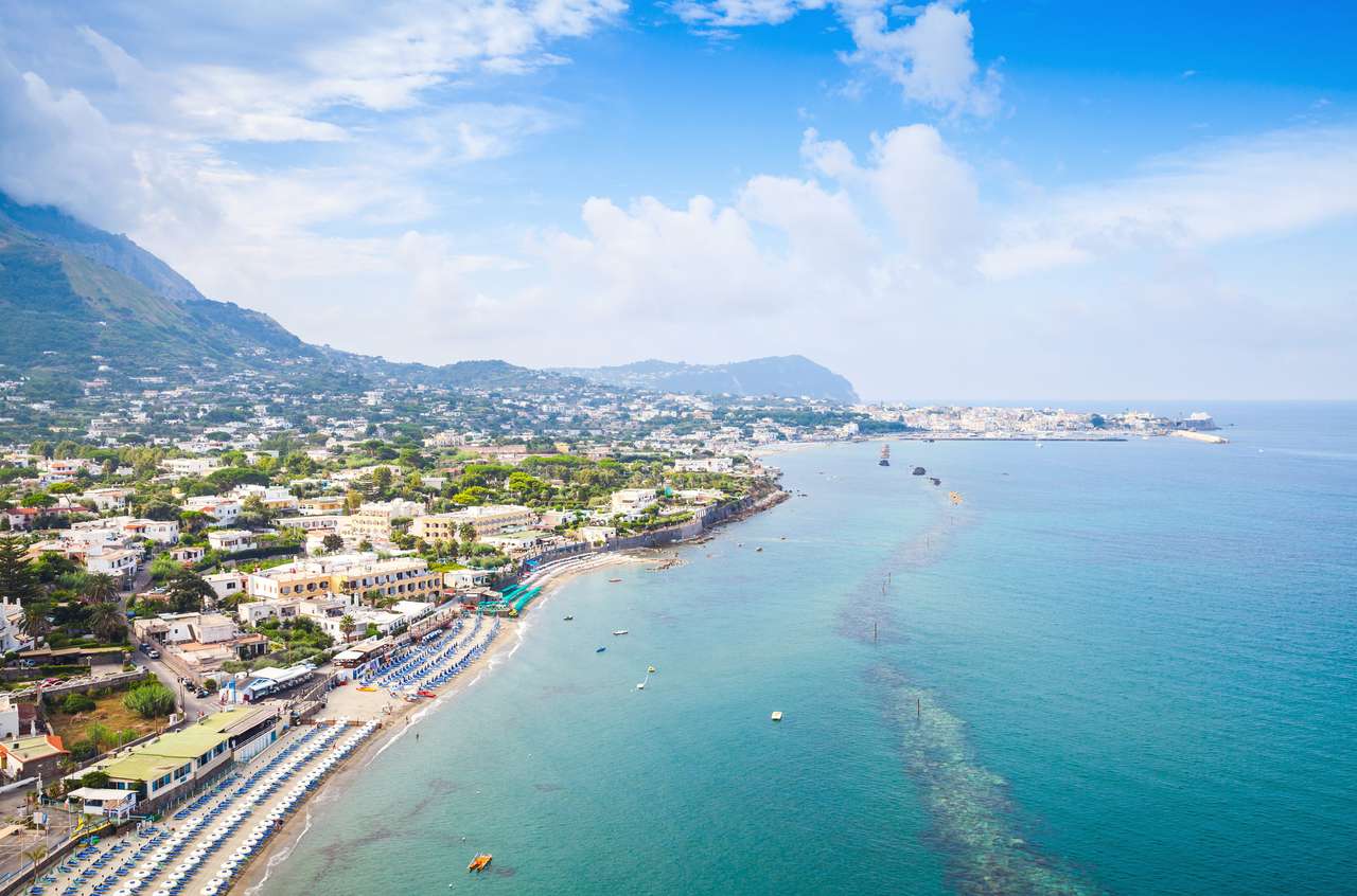 Plaża Forio, wyspa Ischia, Włochy puzzle online