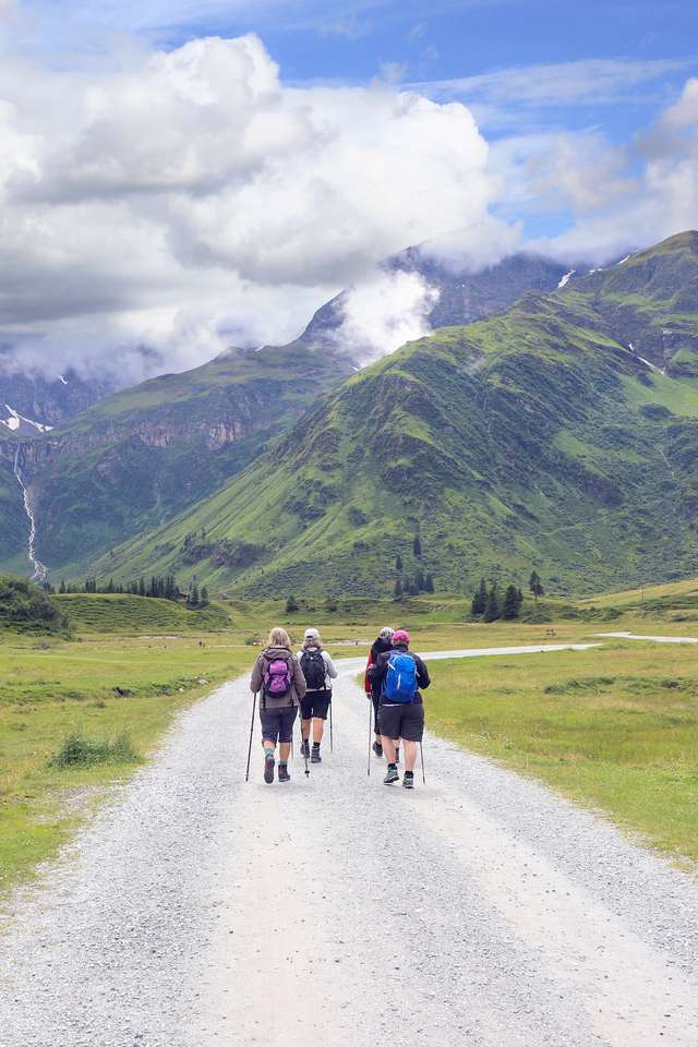 Nordic walking w Alpach puzzle online