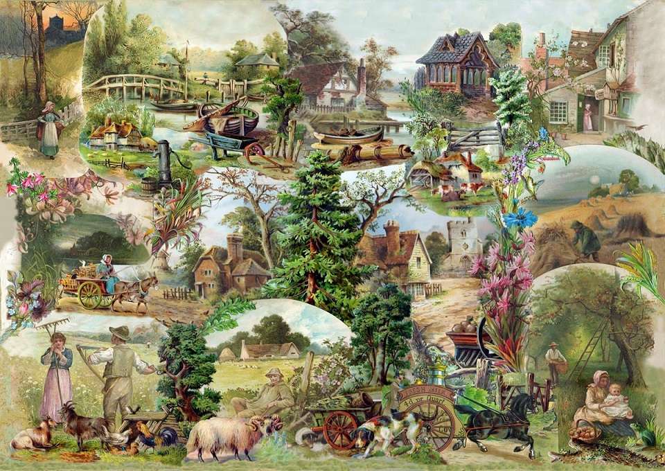 Wiejskie krajobrazy. puzzle online
