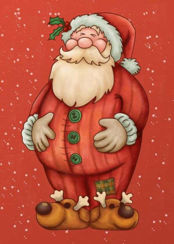 Boże Narodzenie #33 - Święty Mikołaj w świątecznej piżamie puzzle online