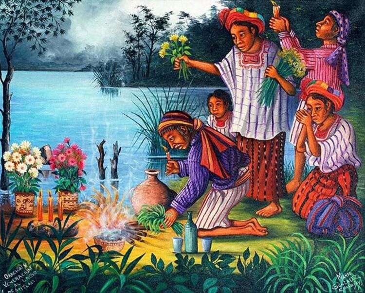 Świętowanie rdzennych Gwatemalczyków - Art 4 puzzle online