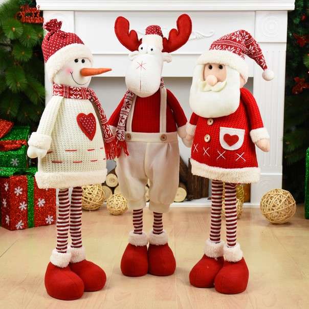 Stojące świąteczne lalki puzzle online