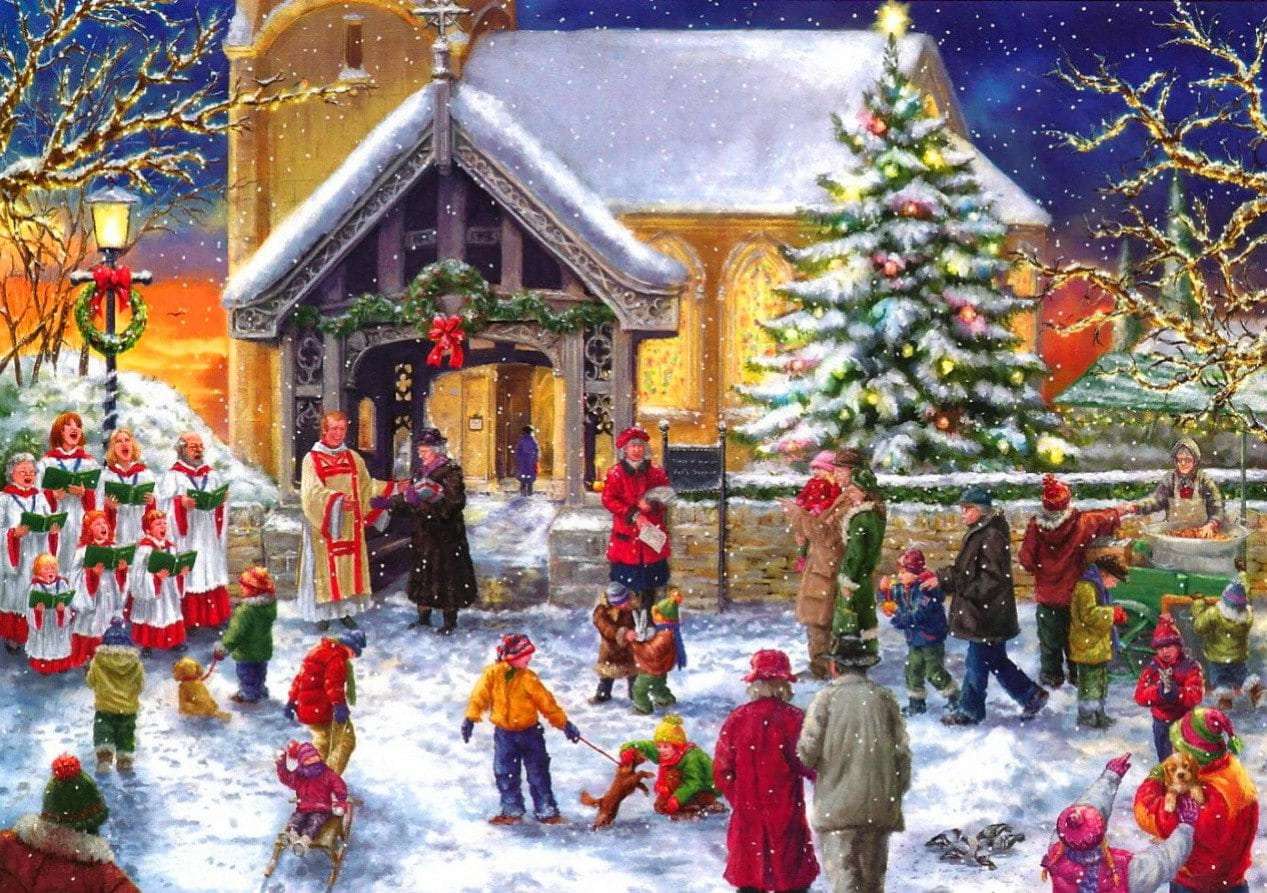 świąteczne piosenki puzzle online