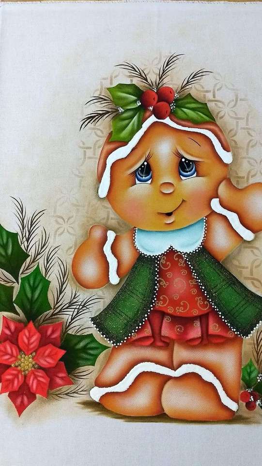 Boże Narodzenie #36 - Słodka świąteczna lalka puzzle online