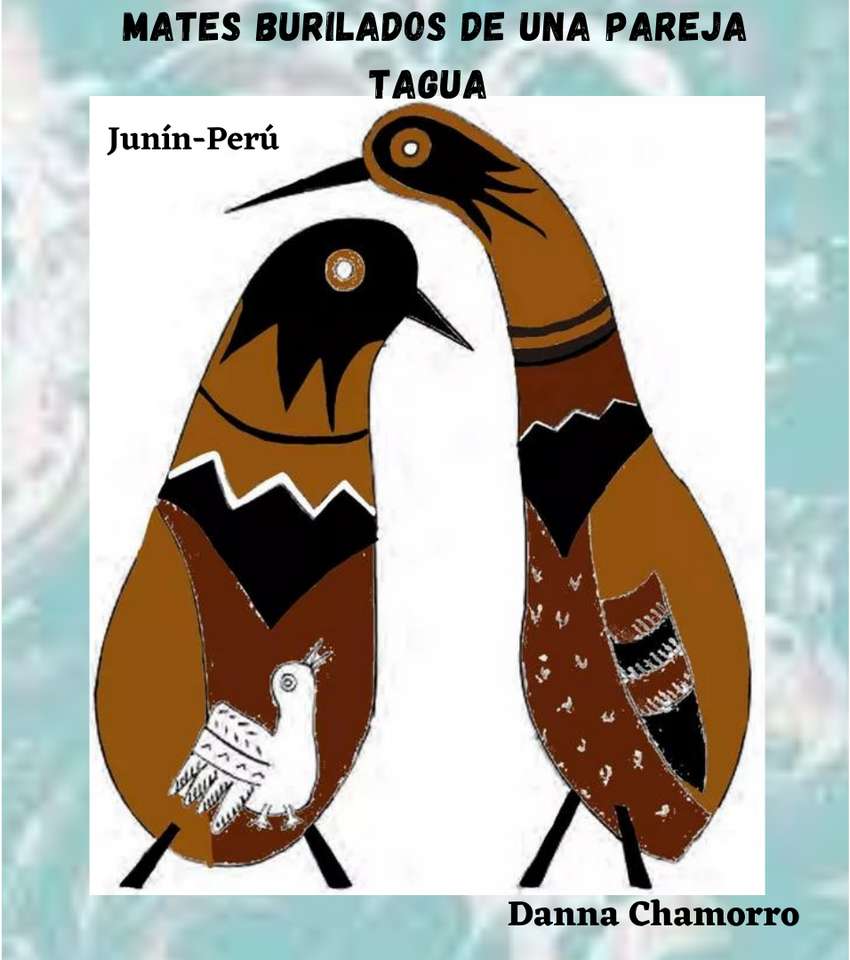 Grawerowane koledzy pary Tagua puzzle online