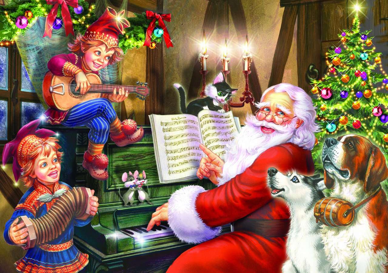 Kolędy świąteczne puzzle online