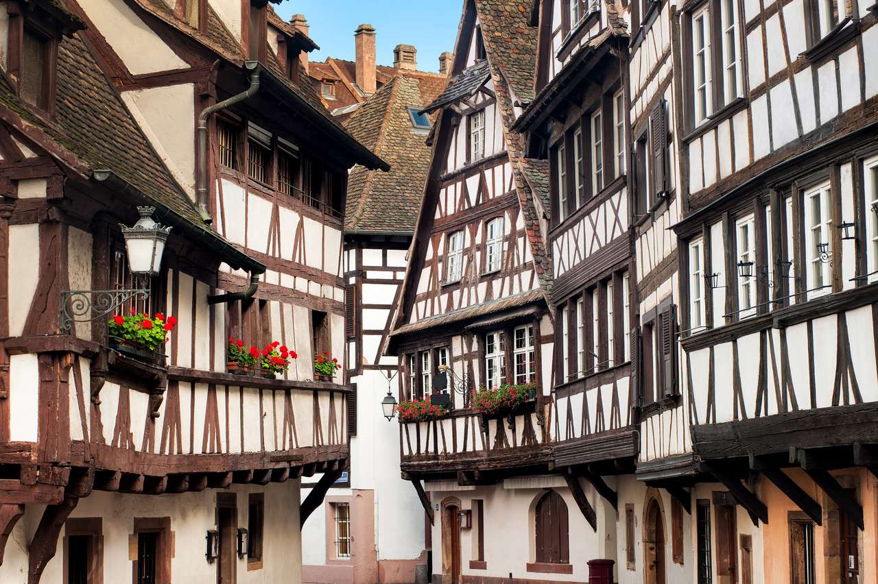 stare miasto w Strasburgu, Alzacja, Francja puzzle online