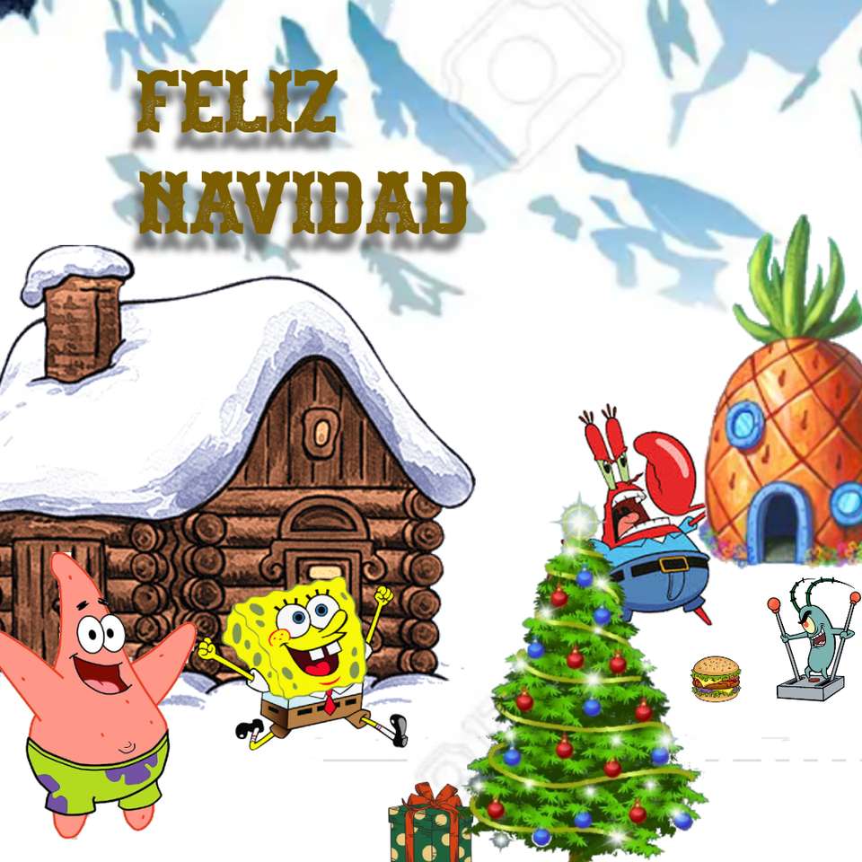 Boże Narodzenie SpongeBob puzzle online