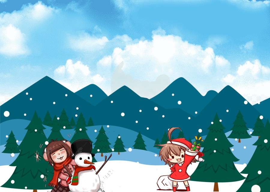 bożonarodzeniowe anime: 3 puzzle online