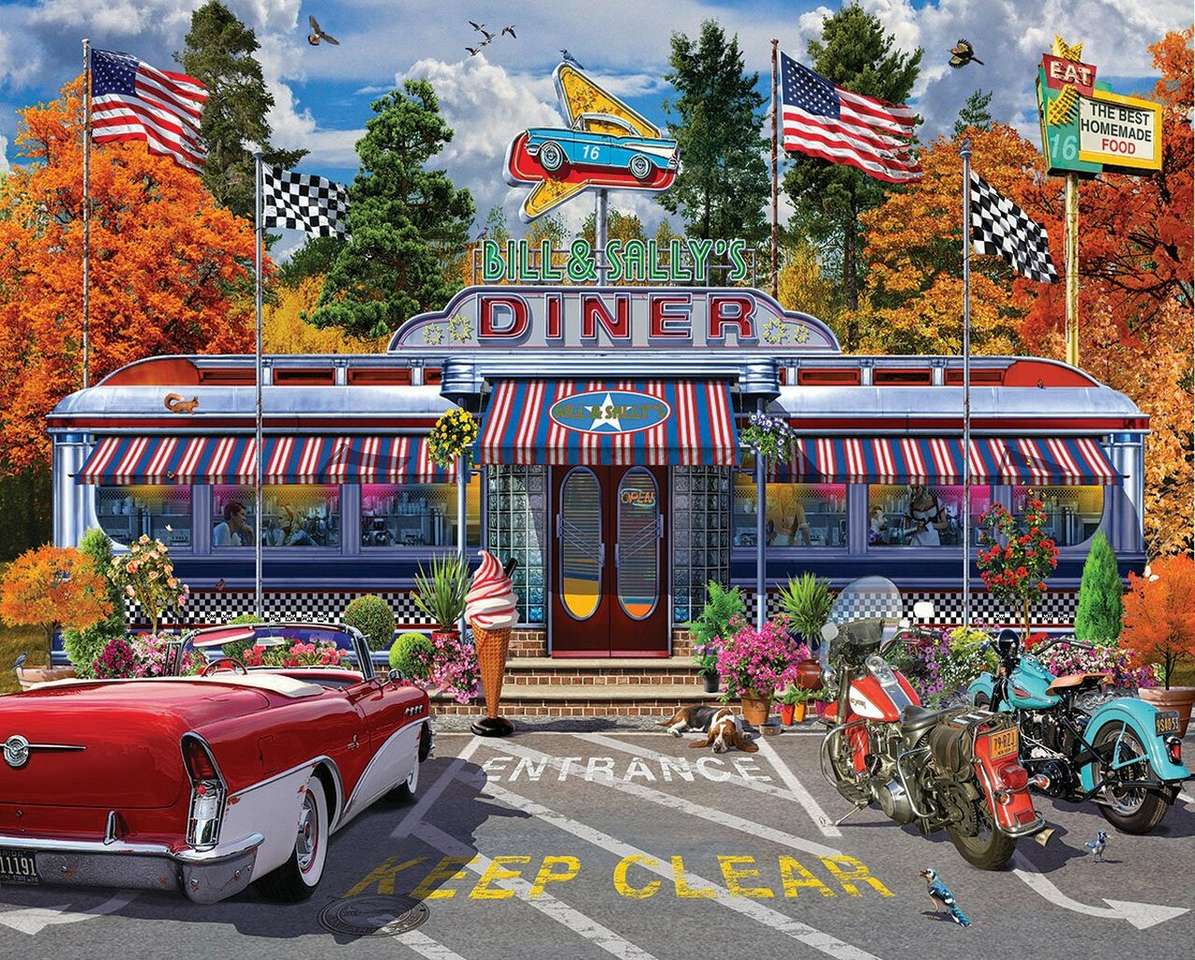 Bill & Sally's Diner puzzle online