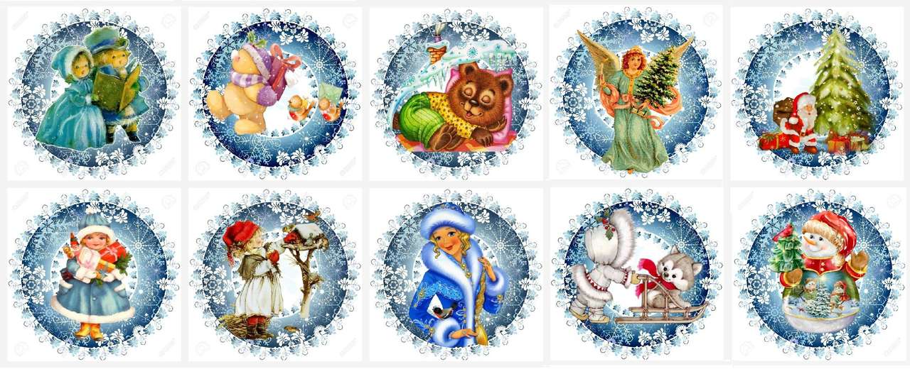 Boże Narodzenie, święto chrześcijańskie: bale i medaliki puzzle online