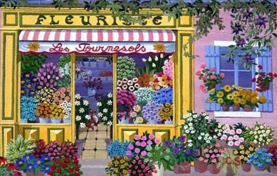 Piękna Zaopatrzona Kwiaciarnia we Francji - Art # 3 puzzle online
