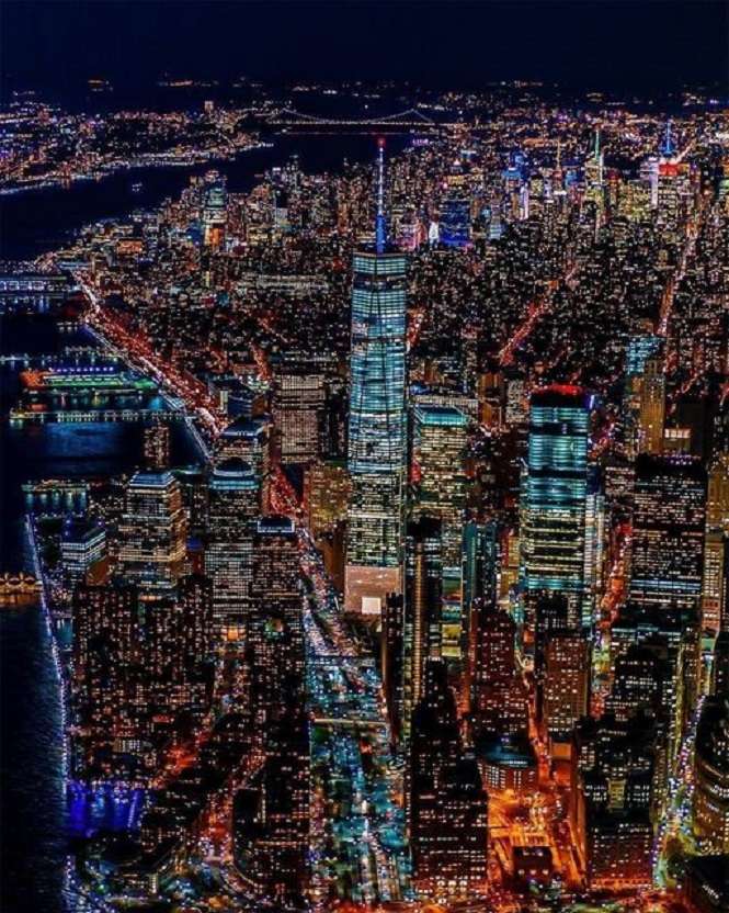 Nowy Jork nocą. puzzle online