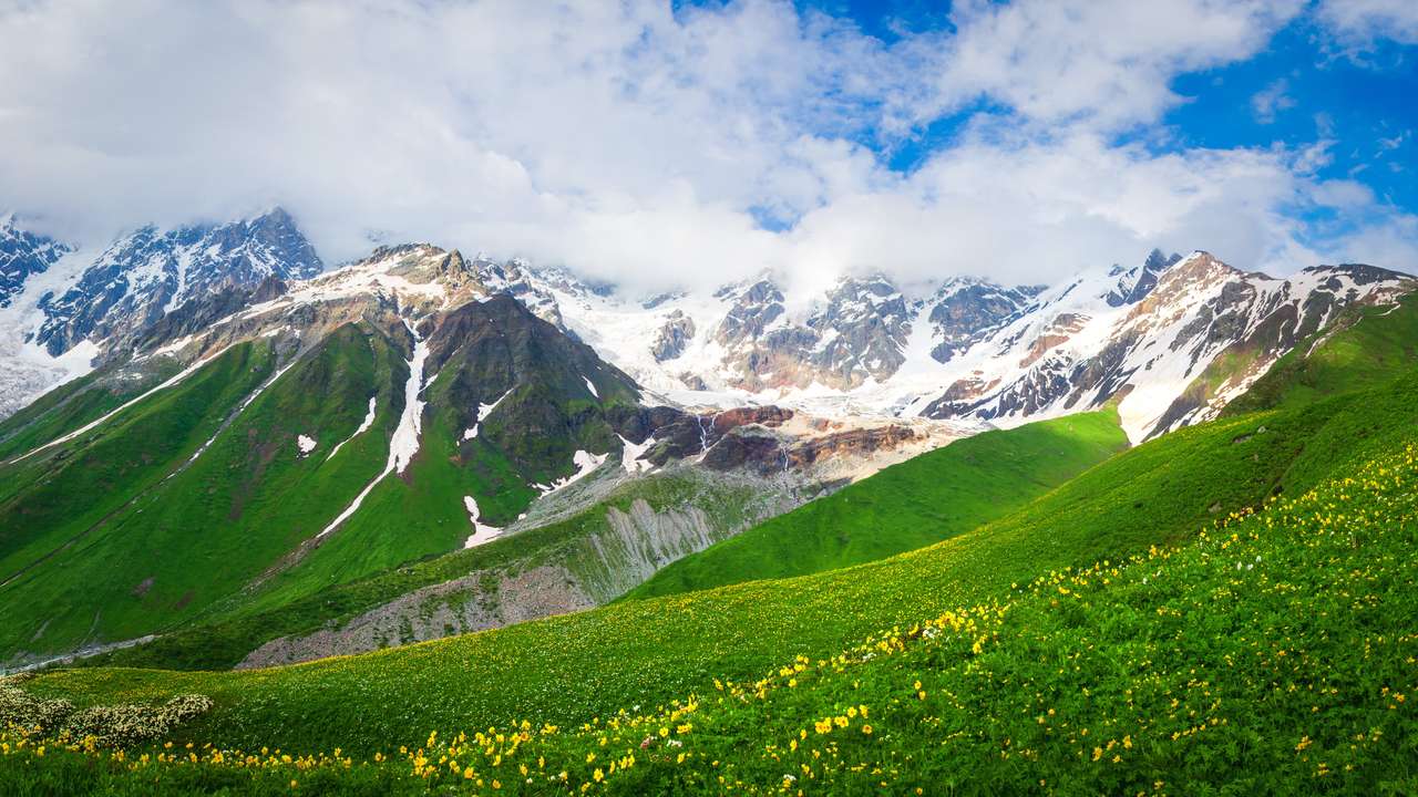 Góry Kaukazu w Gruzji, Swanetia puzzle online