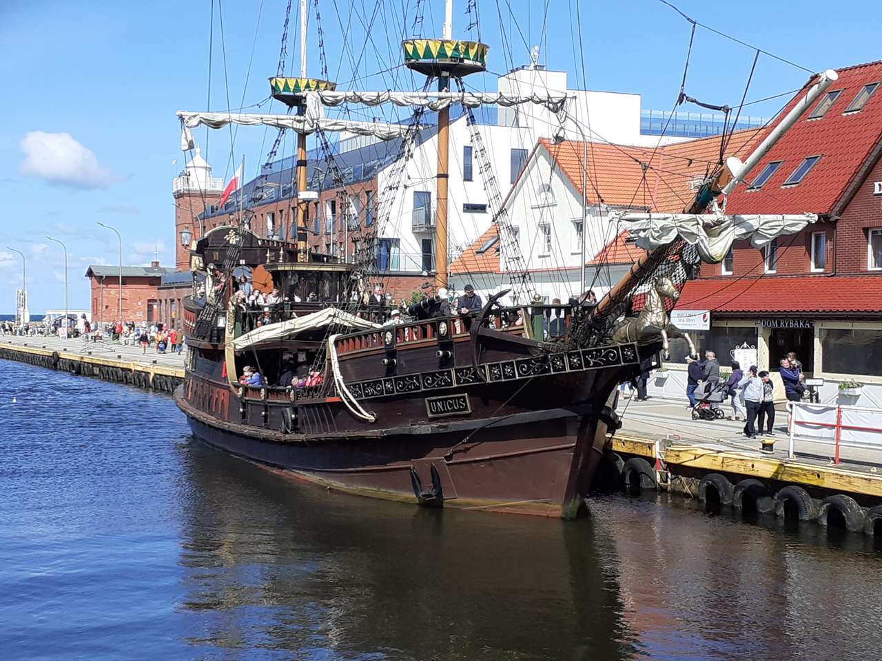 Statek wycieczkowy w Darłówku puzzle online