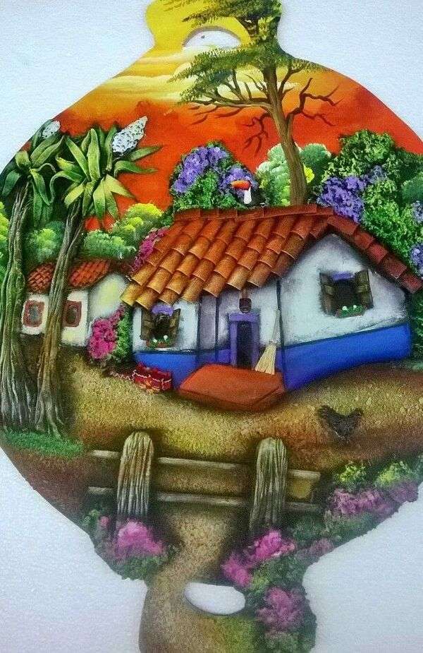 Rękodzieło w comal z mojego kraju Kostaryka - Art #2 puzzle online