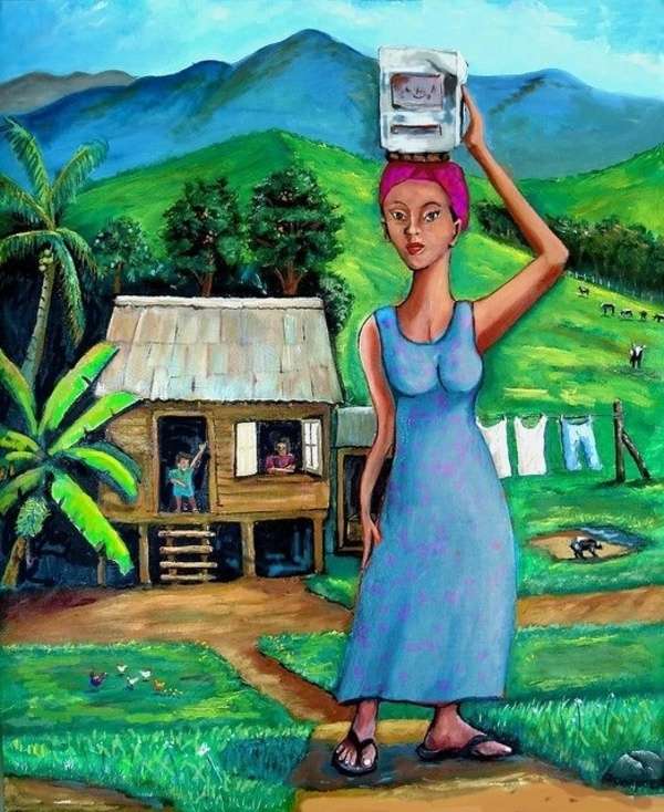 Skromny wiejski dom w Portoryko - Art # 3 puzzle online
