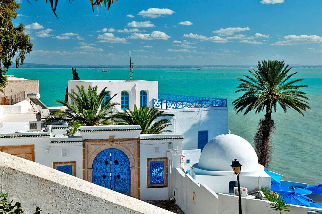 Północna Afryka- Tunezja- Morze Śródziemnomorskie puzzle online