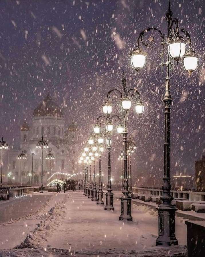 Zima w Moskwie. puzzle online