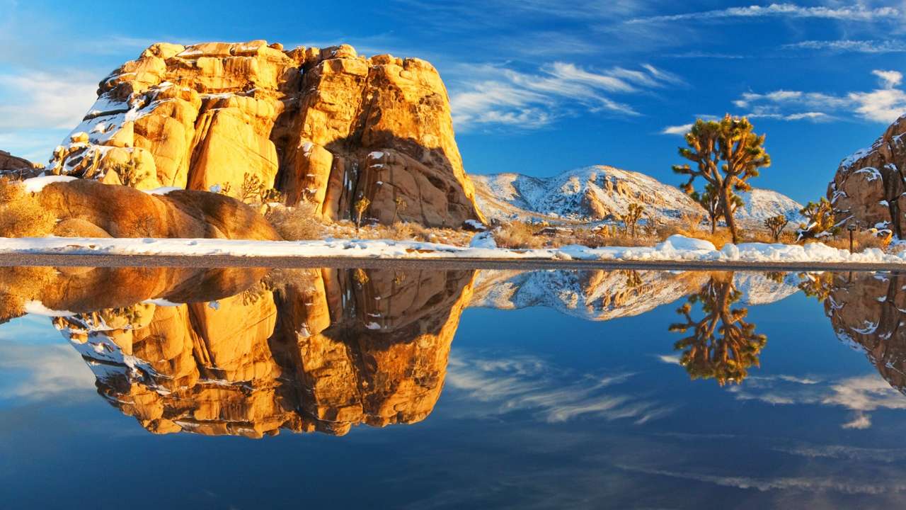 Piękny krajobraz, górskie jezioro puzzle online