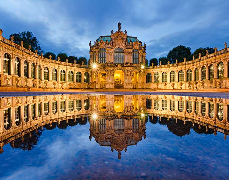 Drezdeński Zwinger- barokowy pałac puzzle online