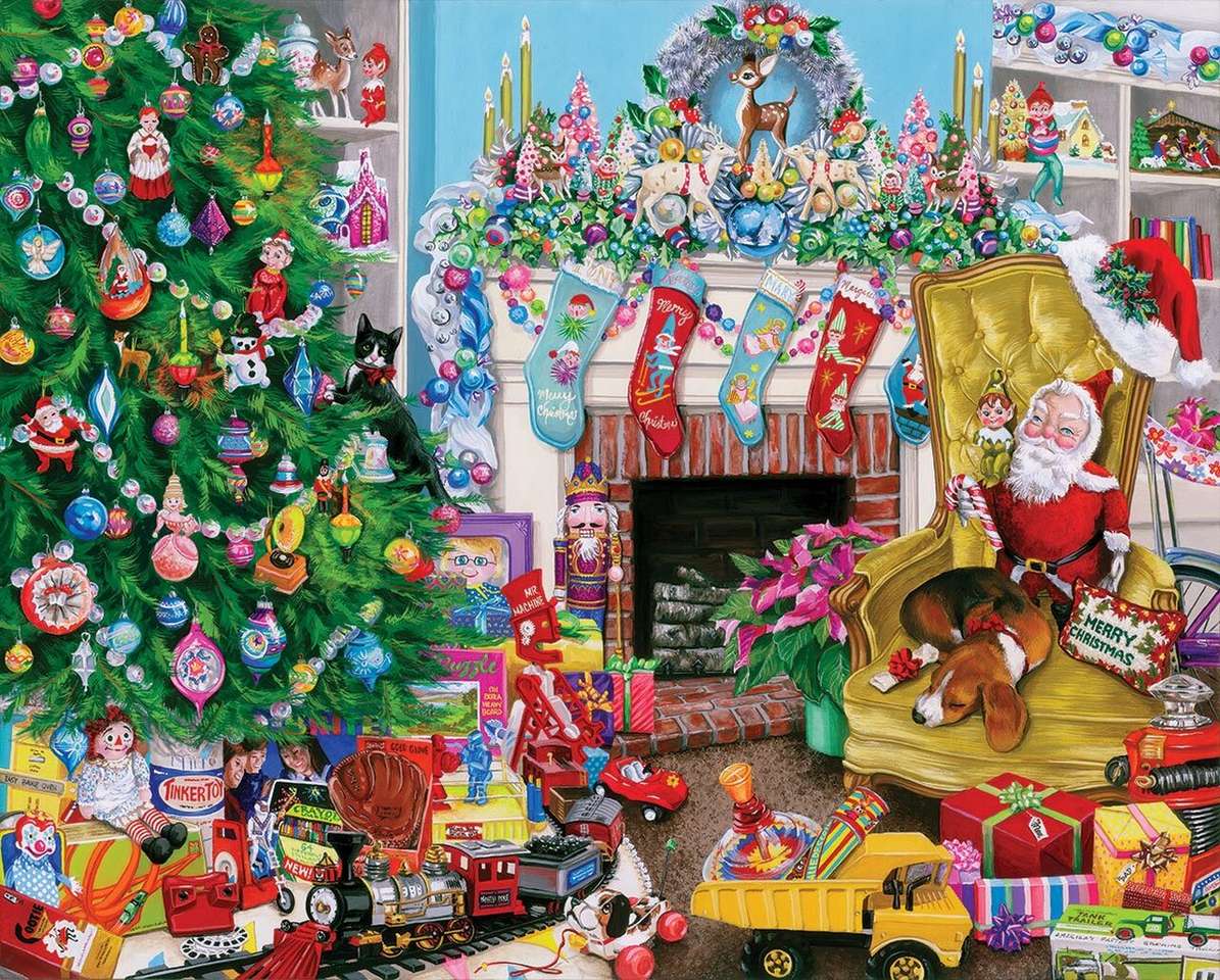 Zabawki świąteczne puzzle online