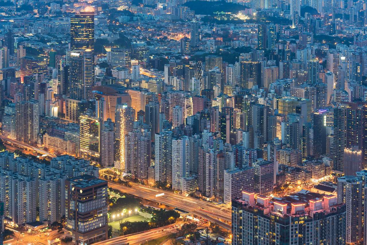 Miasto Hongkong puzzle online