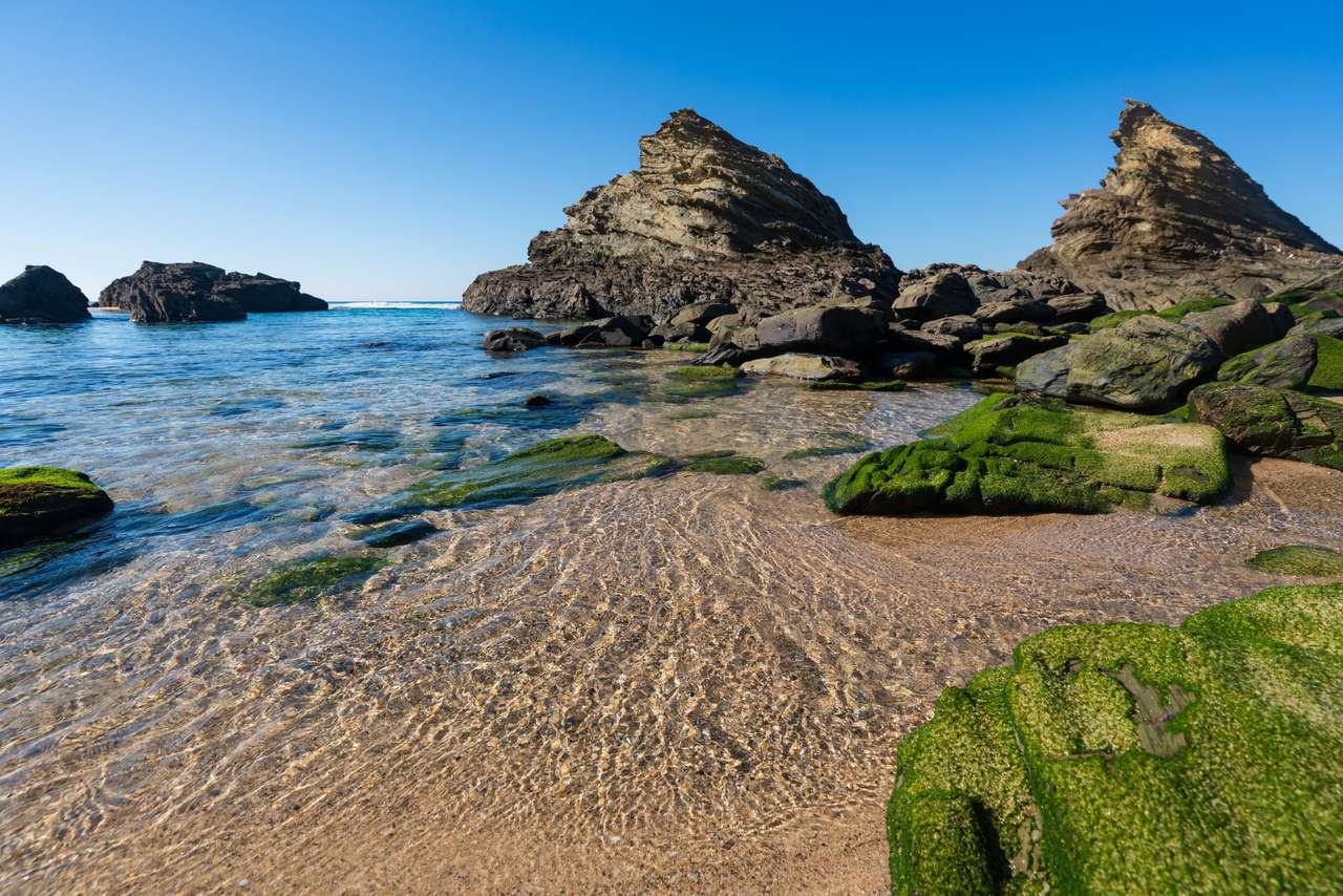 Plaża Praia da Samoqueira w Portugalii puzzle online