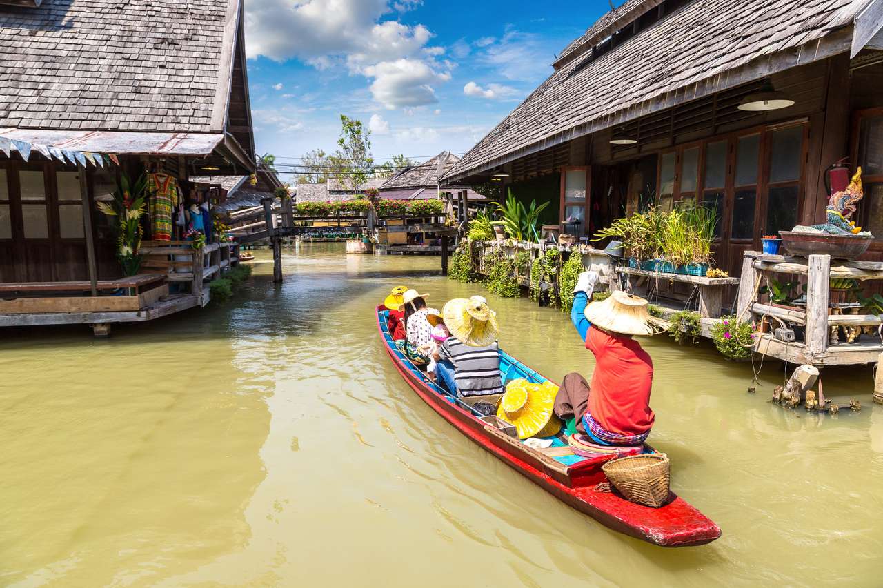 Pływający targ w Pattaya puzzle online