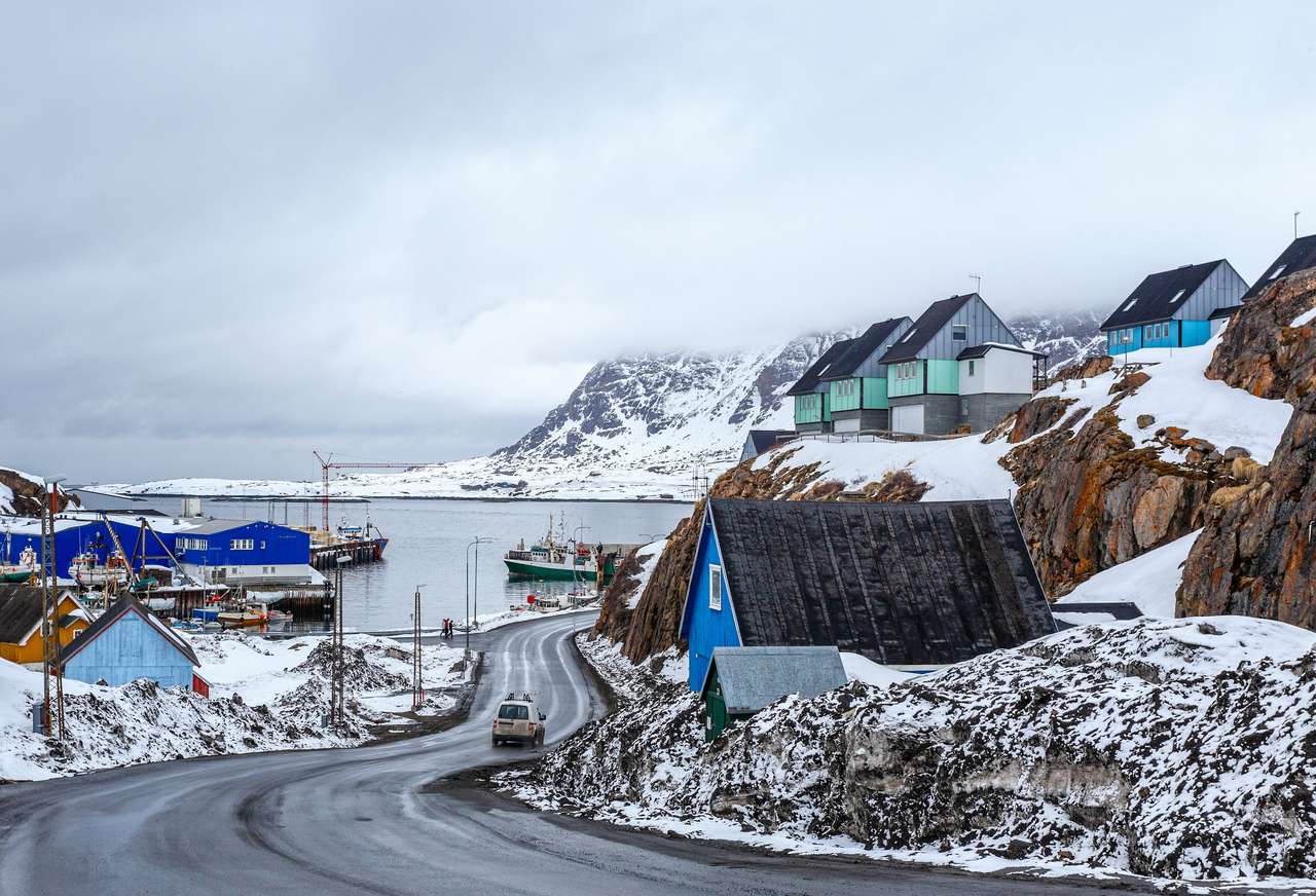 Arktyczna droga do doków i portu puzzle online