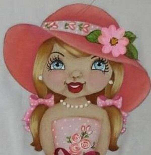 Diva dziewczyna różowa sukienka i czapka # 1 puzzle online